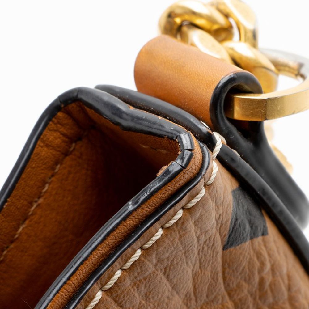 MCM Visteos Leather Klassik Drawstring Small Bucket Bag - Picture 9 of 15